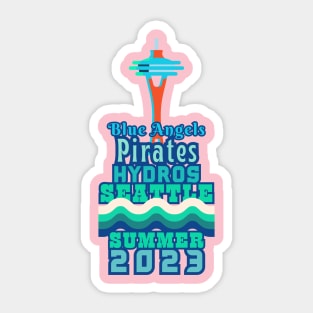 SEATTLE SUMMER 2023. CLASSIC RETRO FUN Sticker